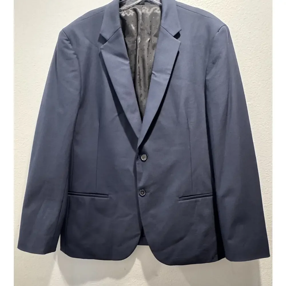 J Crew Men’s Destination Performance Stretch Navy Blue Size‎ 44R Blazer Classic